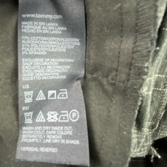 Tommy Hilfiger Plaid Y2K Bootcut Gray & Black Pants Women's size 8 - Picture 6 of 13